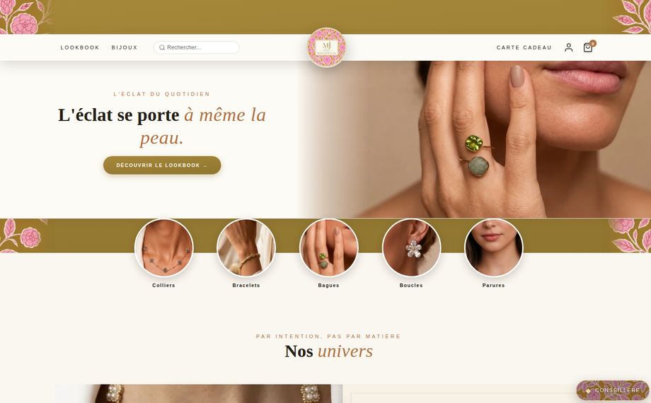 Mirajewelle — website by WEVAL